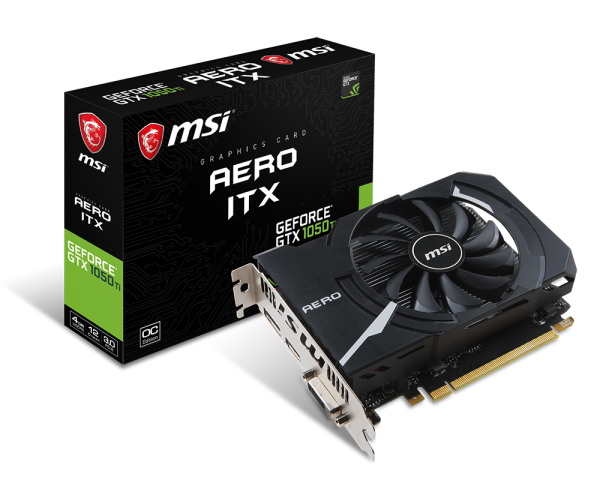 VGA MSI NVIDIA&#174; GeForce&#174; GTX 1050 Ti 4GB GDDR5 (GTX 1050Ti Aero ITX 4G OC (1 fan)) _1118KT